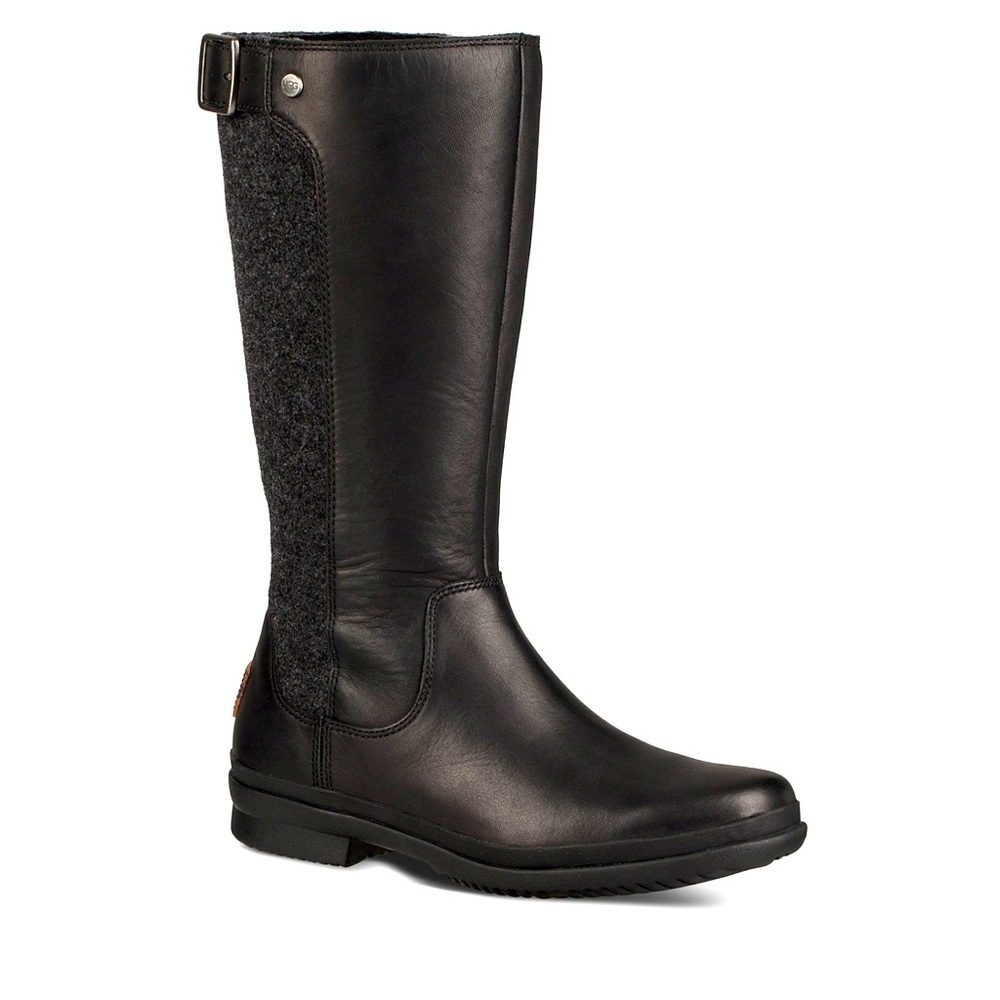 UGG Janina Waterproof Leather Paneled Tall Boots size 6.5 M